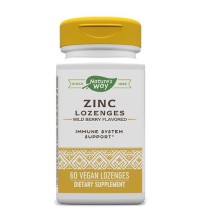 Nature s Way Zinc Lozenges  Immune Support  Wild Berry Flavored  60 Lozenges