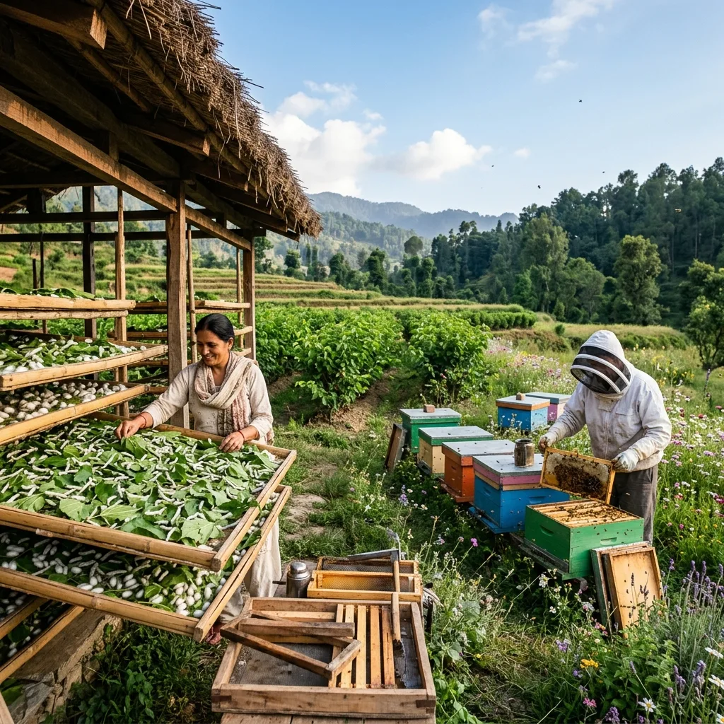 Sericulture and Beekeeping